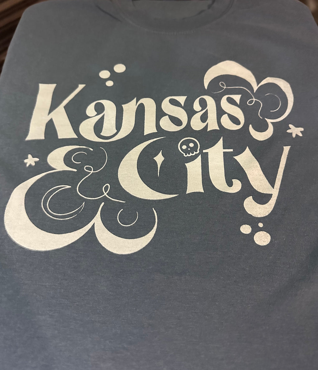 Commandeer Clothing Kansas City Witchy Tee - Blue