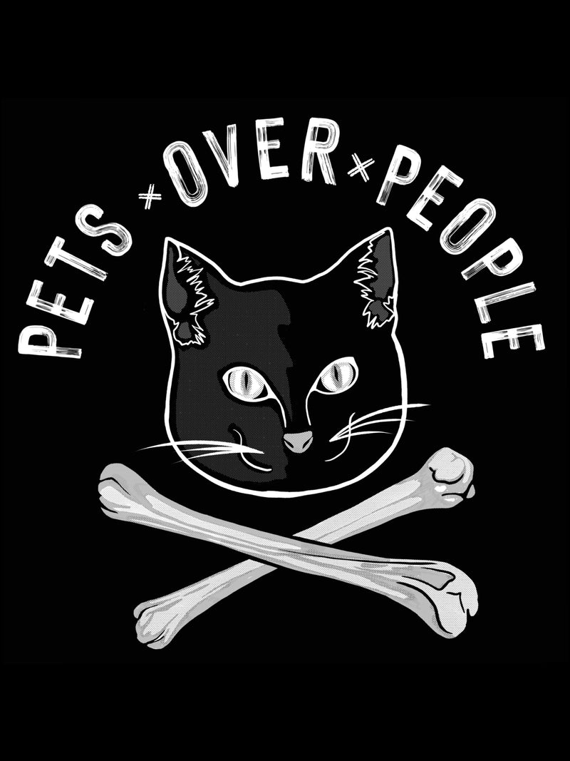 Commandeer Clothing Pets Over People (Cats) Tee, Tank, or Crop