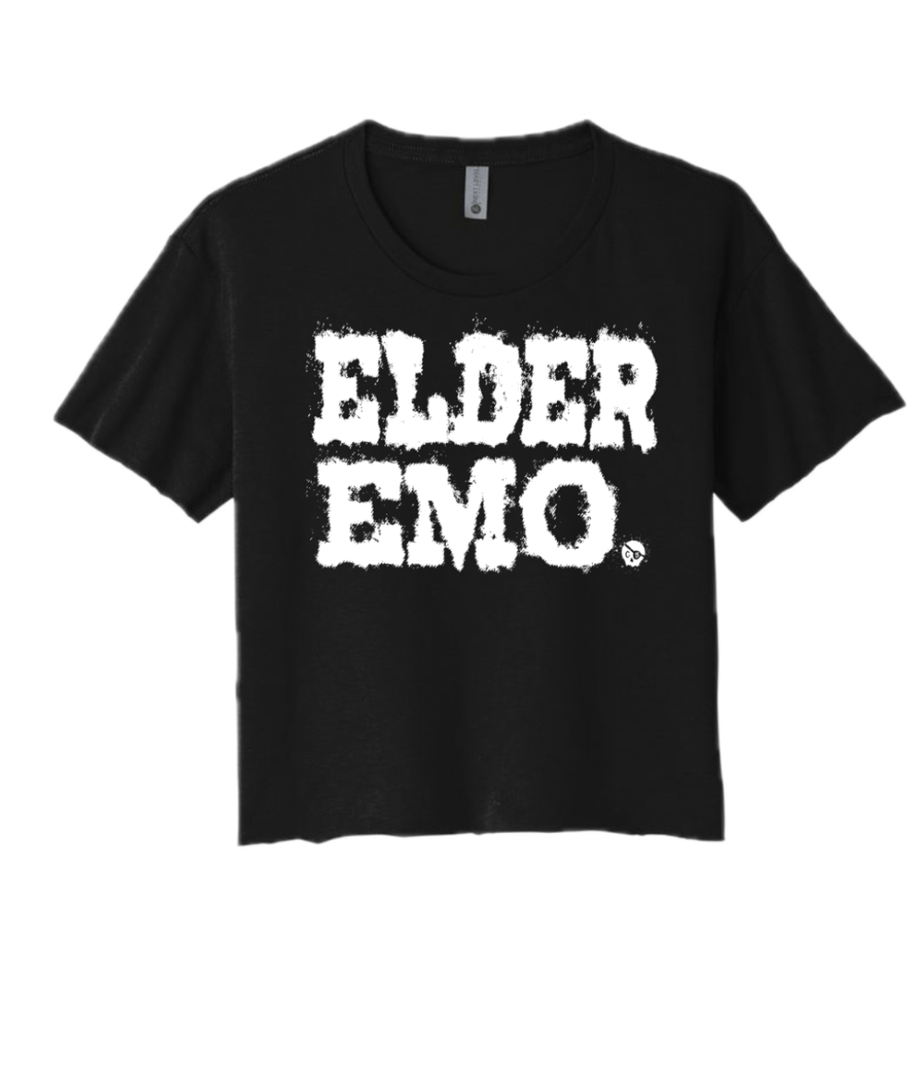 CommandeerBrand Elder Emo Crop - Black & White