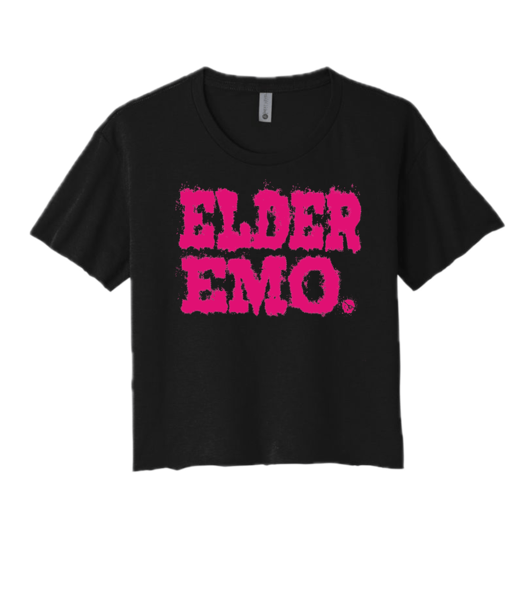 CommandeerBrand Elder Emo Crop - Pink & Black