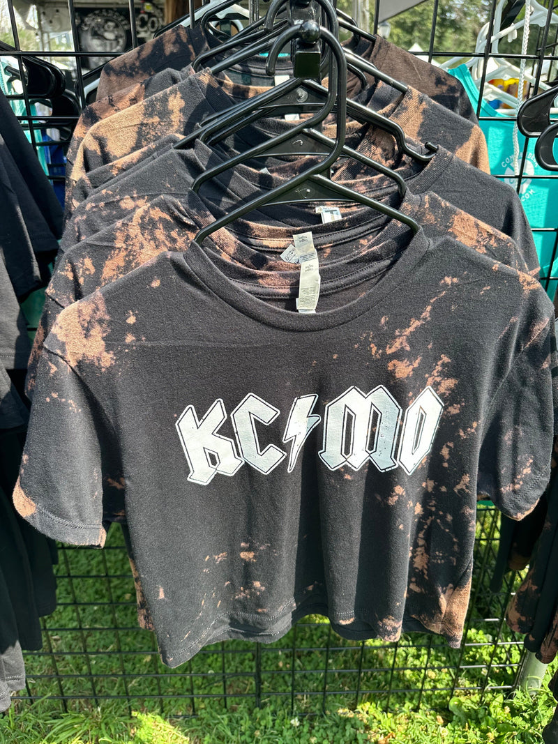 CommandeerBrand KC/MO Crop - Bleach Black