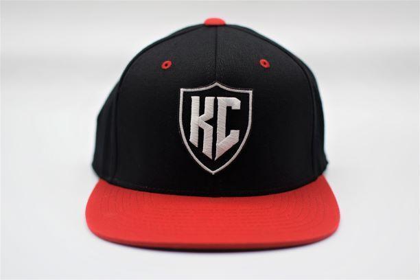 KC Shield Snapback - Black and Red
